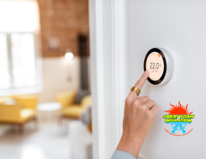 A thermostat, indicating the longevity of spray foam insulation