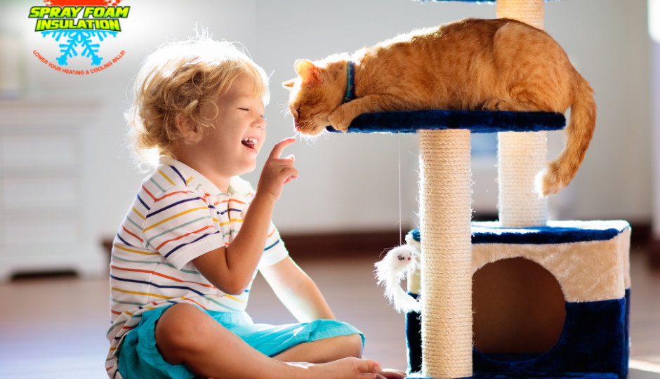 is spray foam safe for kids and pets? Pikeville makes sure to install and process safely.